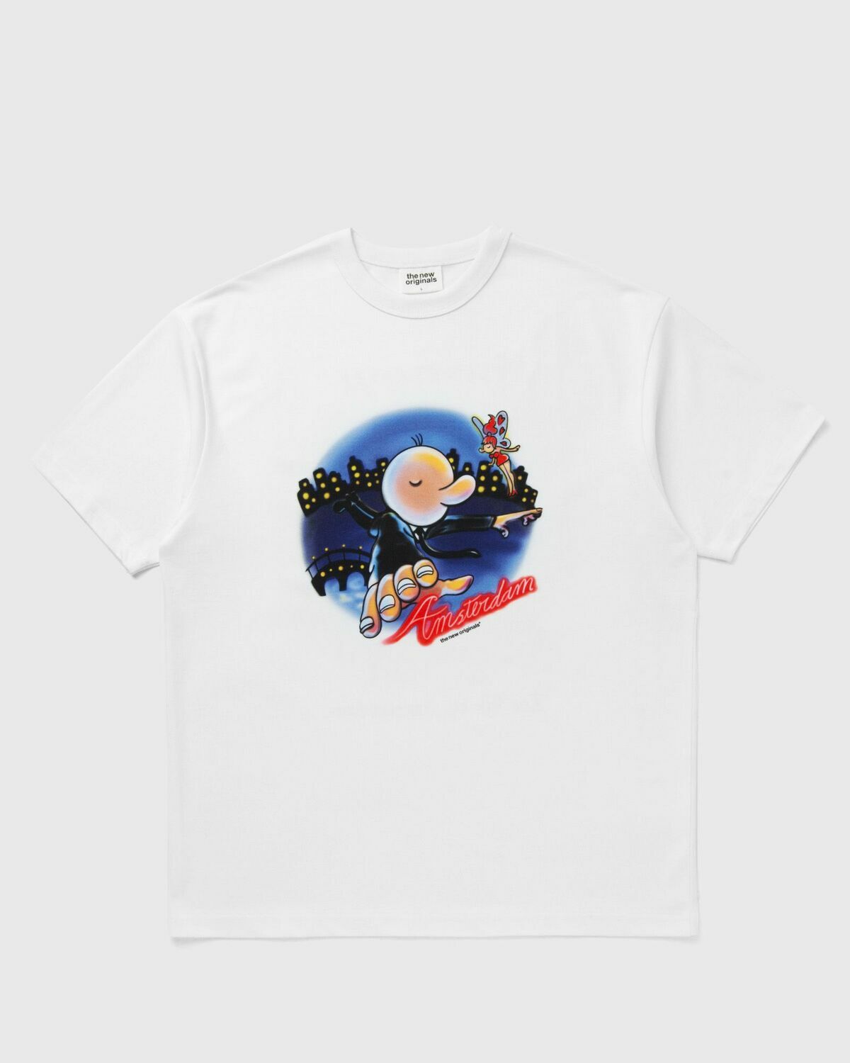 The New Originals FLYING FREDDY TEE White Mens Shortsleefe