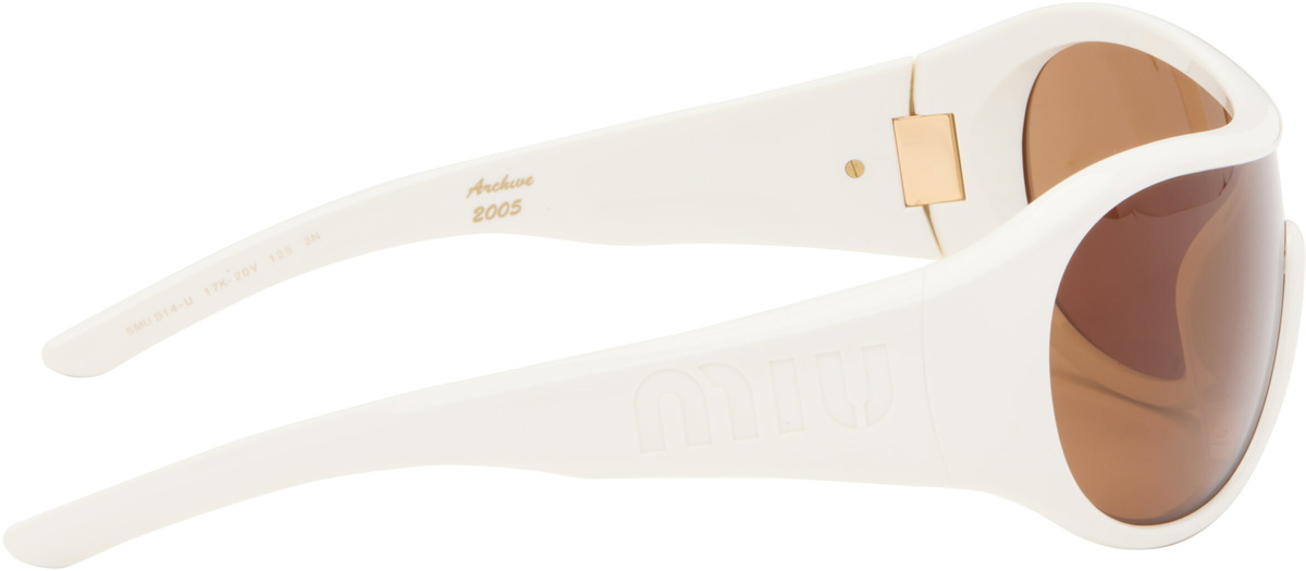 Miu Miu Eyewear White Ivresse Sunglasses