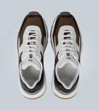 Berluti Pulse leather and fabric sneakers