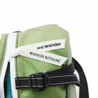 And Wander x Maison Kitsuné Sil Waist Bag in Green