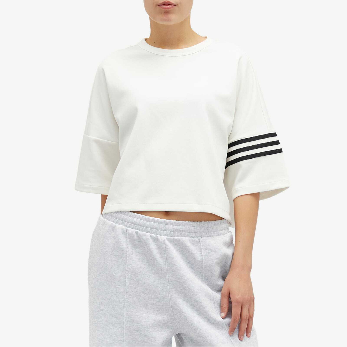 Adidas Women's Neucl T-Shirt in Cloud White Black