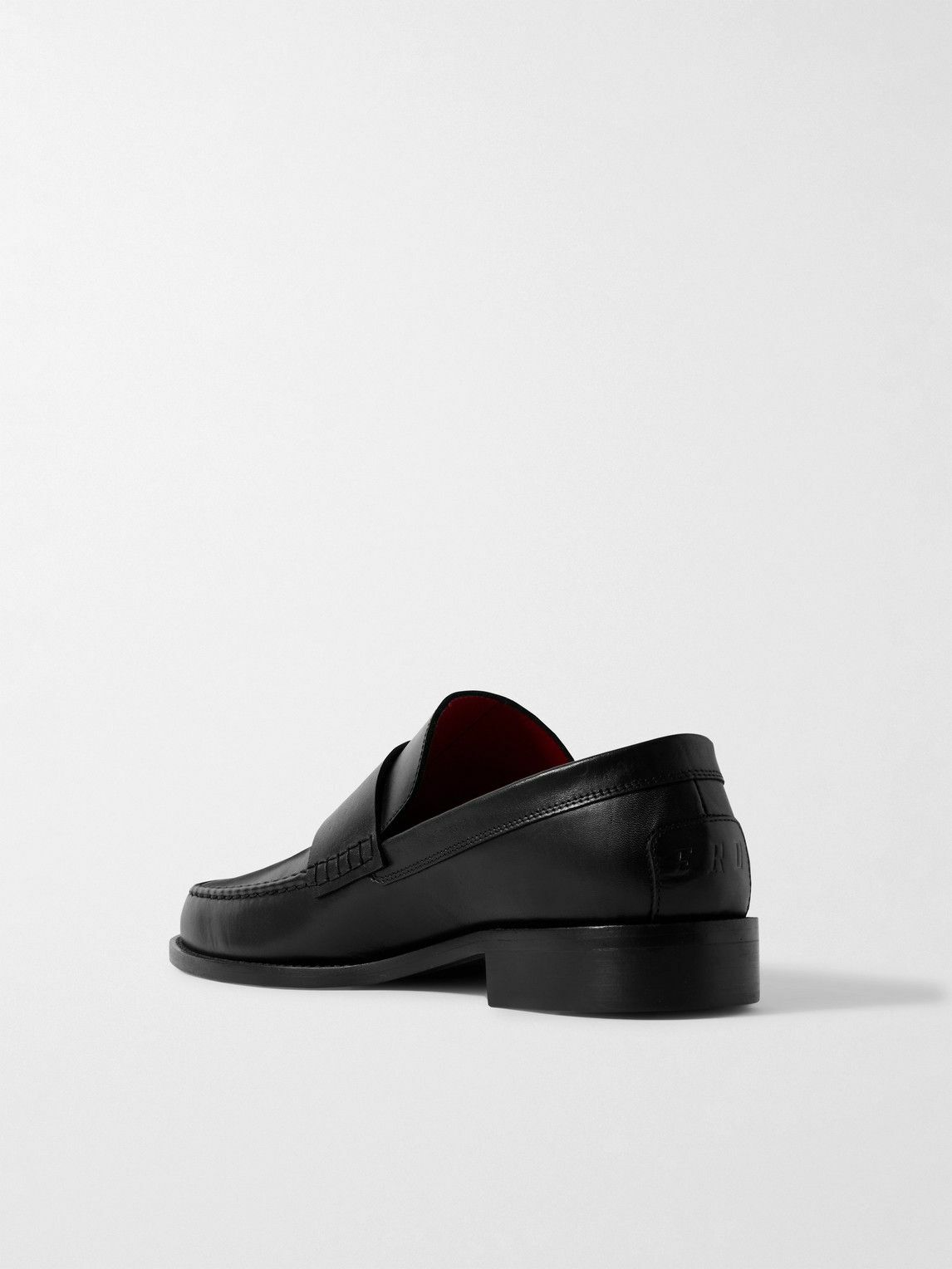 Enfants Riches Déprimés - Logo-Debossed Leather Loafers - Black