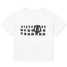 MM6 Maison Margiela Women's Shrunken Logo T-Shirt in Off White