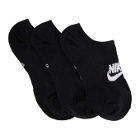 Nike Three-Pack Black NSW Everyday Essential Socks