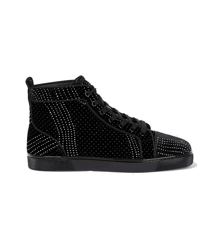 Photo: Christian Louboutin Louis suede embellished sneakers