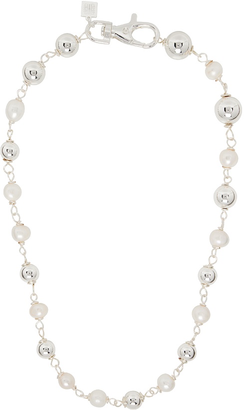Photo: Pearl Octopuss.y Silver Pearl Sphere Necklace