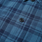 Paul Smith Men's Flannel Check Overshirt in Blue