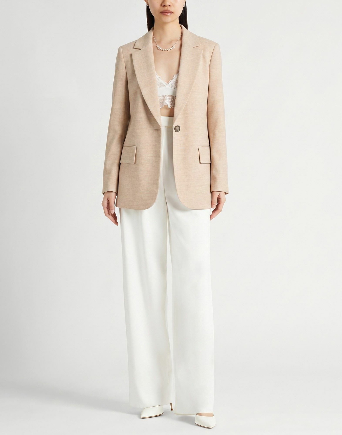 Peserico Womens Blazer in Beige