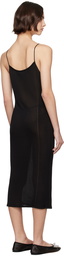 High Sport Black Slinky Gabe Midi Dress