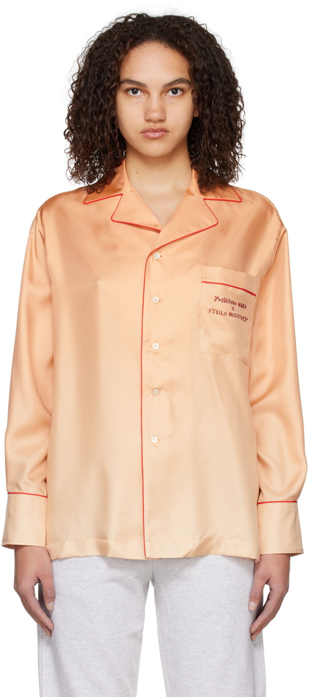 Stella McCartney Orange Cotton Flower T-Shirt main image 1