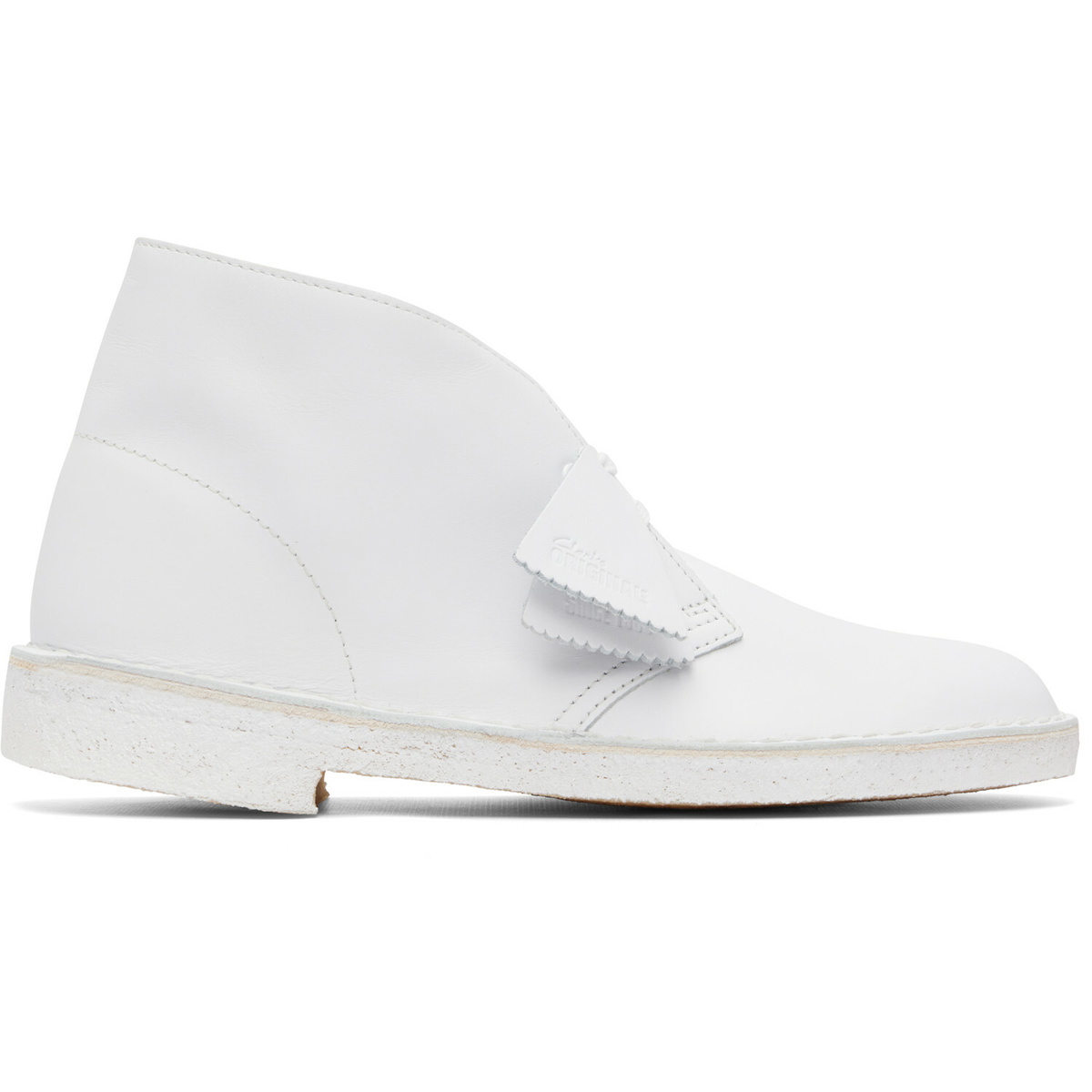 Clarks Originals White Suede Desert Boots