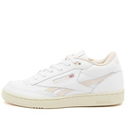 Reebok Men's Club C Mid II Revenge Sneakers in White/Soft Ecru/Alabaster