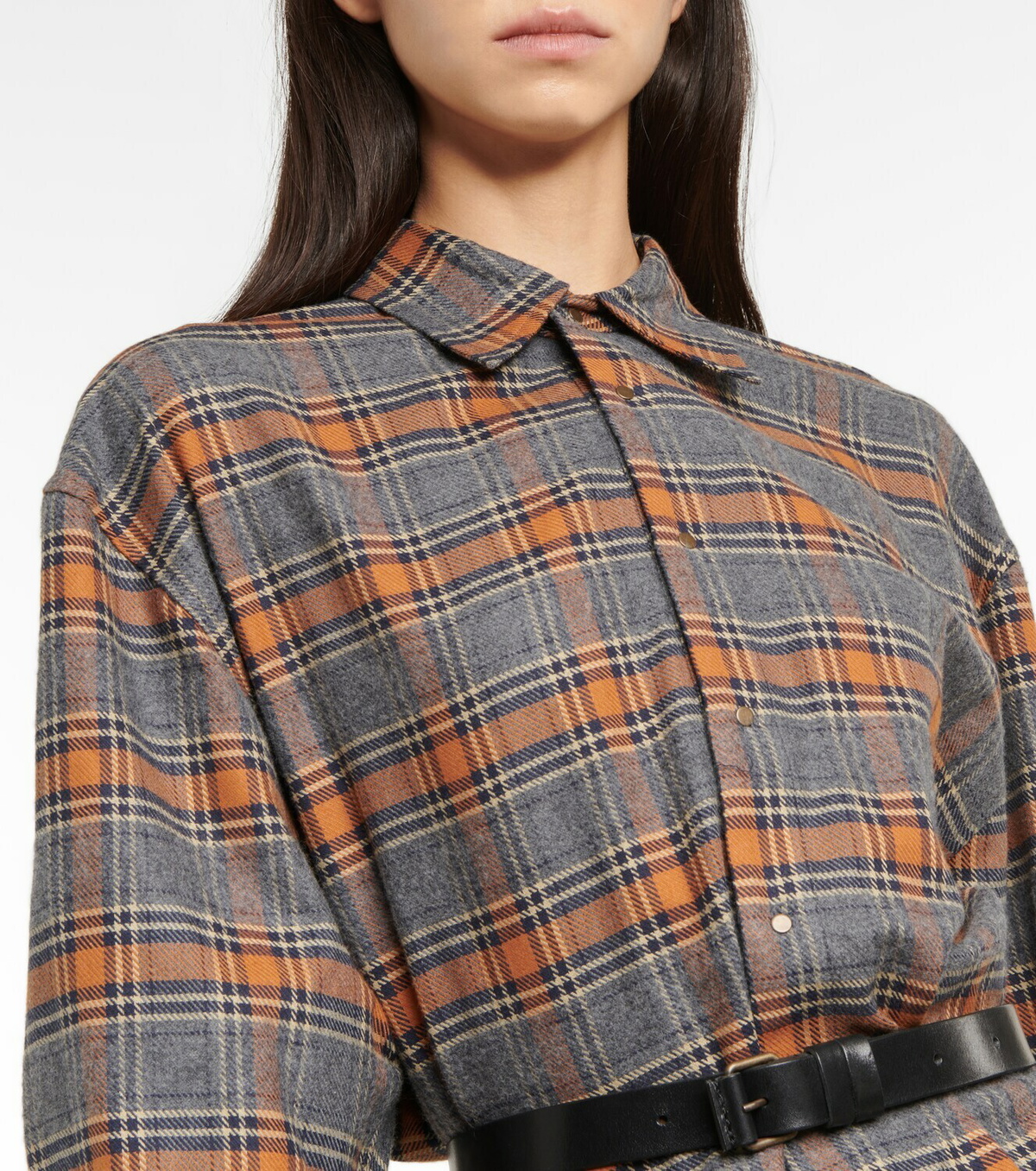 Petar Petrov Addam checked shirt dress