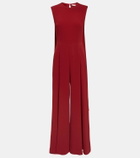Emilia Wickstead Charmaine caped crêpe wide-leg jumpsuit