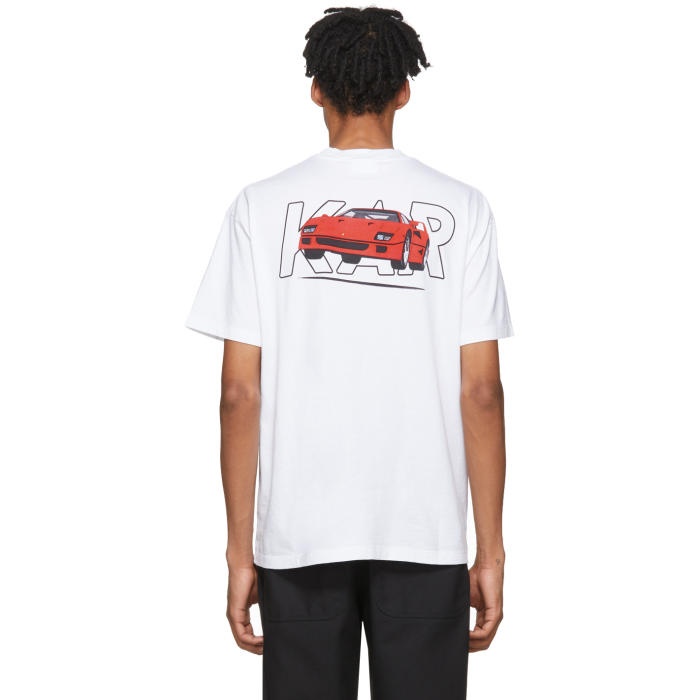 Photo: KAR - LArt de LAutomobile  White Fly Ferrari T-Shirt 
