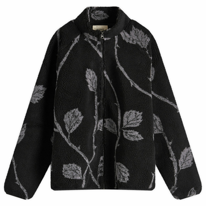 Photo: Heresy Men's Bramlble Fleece Jacket in Black/Grey