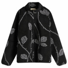 Heresy Men's Bramlble Fleece Jacket in Black/Grey