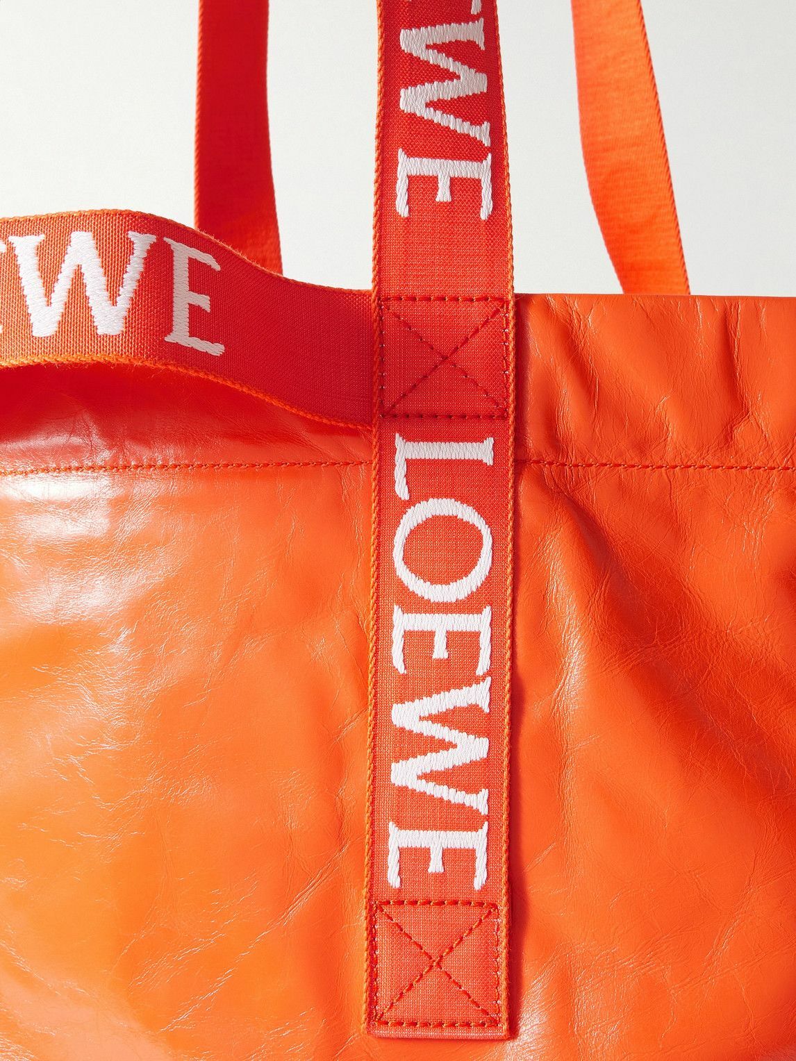 Loewe Men's Distressed Leather Tote Bag