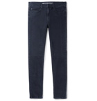 McQ Alexander McQueen - Strummer Skinny-Fit Panelled Stretch-Denim Jeans - Men - Blue