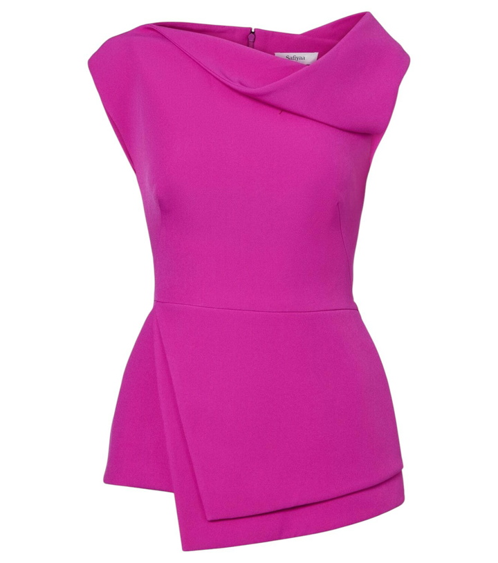 Photo: Safiyaa Farrah draped crepe top