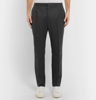 Officine Generale - Wool-Flannel Drawstring Trousers - Men - Charcoal