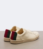 Gucci Ace Web Stripe leather sneakers