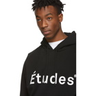 Etudes Black Klein Logo Hoodie