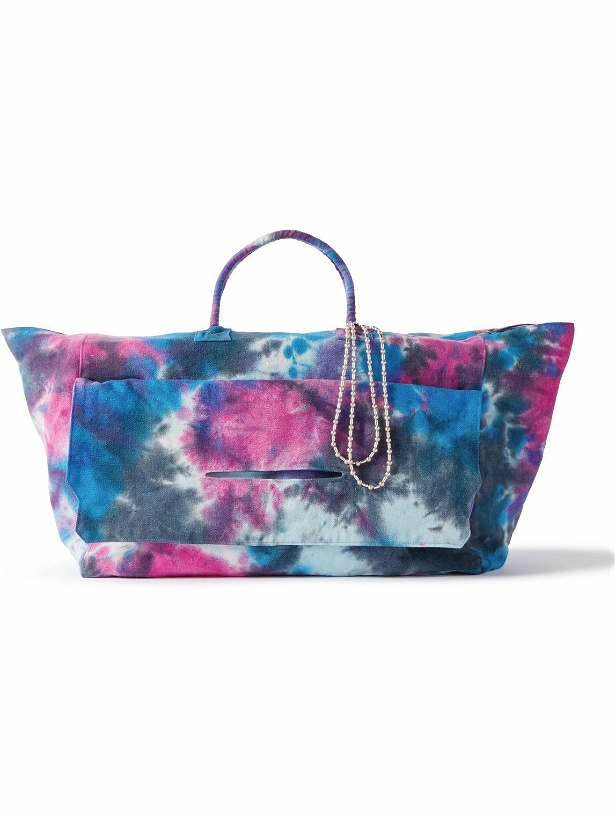 Photo: POLITE WORLDWIDE® - Embellished Tie-Dyed Cotton-Canvas Weekend Bag