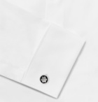 Montblanc - Stainless Steel and Onyx Cufflinks - Silver