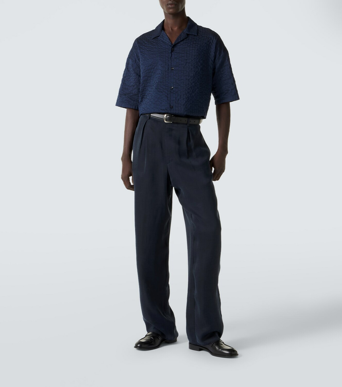 Giorgio Armani Pleated satin wide-leg pants Giorgio Armani