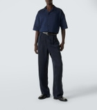 Giorgio Armani Pleated satin wide-leg pants