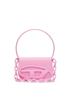 Diesel 1DR-Iconic shoulder bag in matte leather - Shoulder Bags Womens in Pink