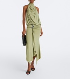 De La Vali Vida draped jersey minidress