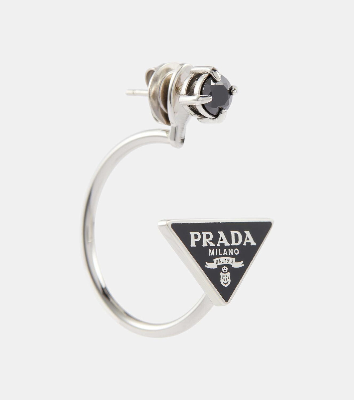 Prada Symbole silver earrings