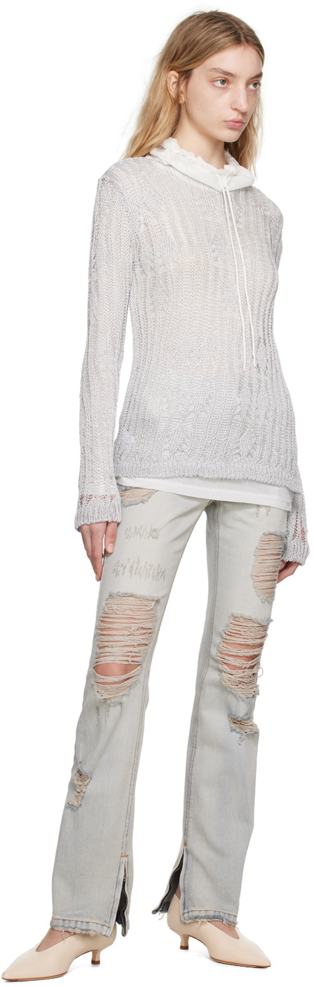 TheOpen Product Blue Distressed Jeans