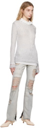 TheOpen Product Blue Distressed Jeans