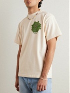 Story Mfg. - Grateful Printed Organic Cotton-Jersey T-Shirt - Neutrals