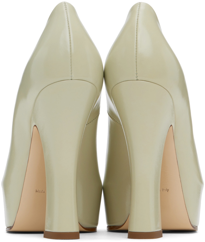 Burberry Off-White Leather Arch Heels