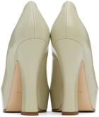 Burberry Off-White Leather Arch Heels