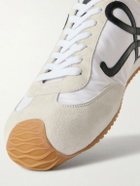 LOEWE - Ballet Runner 2.0 Logo-Appliquéd Shell, Suede and Leather Sneakers - White