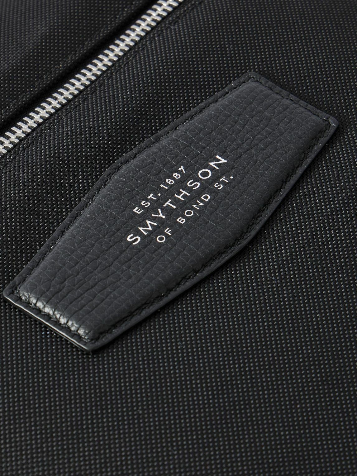 Smythson - Norton Full-Grain Leather-Trimmed ECONYL® Nylon-Canvas Backpack