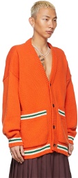 EGONlab SSENSE Exclusive Orange Knit Oversized Cardigan