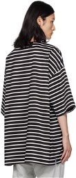 N.Hoolywood Black Striped T-Shirt