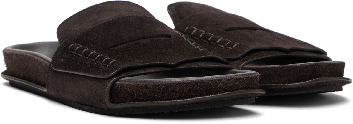 JACQUEMUS Brown La Croisière Loafer Sandals