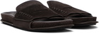 JACQUEMUS Brown La Croisière Loafer Sandals