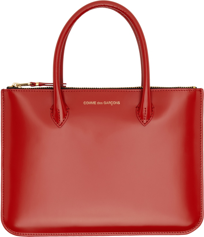 Photo: COMME des GARÇONS WALLETS Red Handles Large Pouch