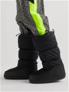 Balmain - Rossignol Leather-Trimmed Logo-Jacquard Nylon Snow Boots - Black