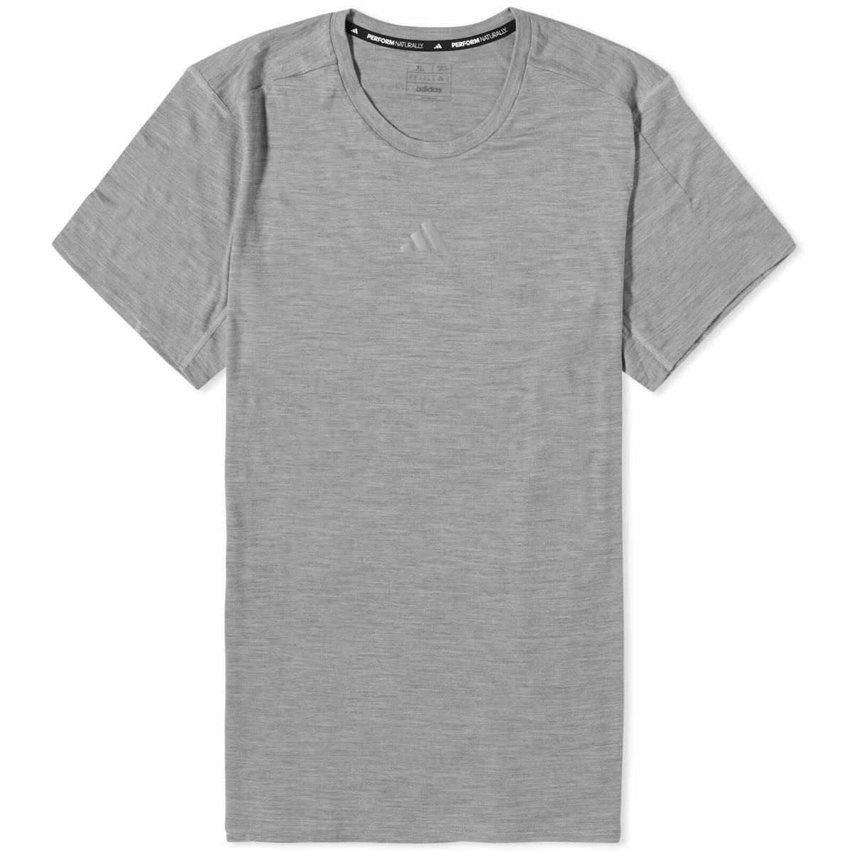 Adidas Ultimate ClimaLite T-Shirt Grey Large Affordable Designer Brands