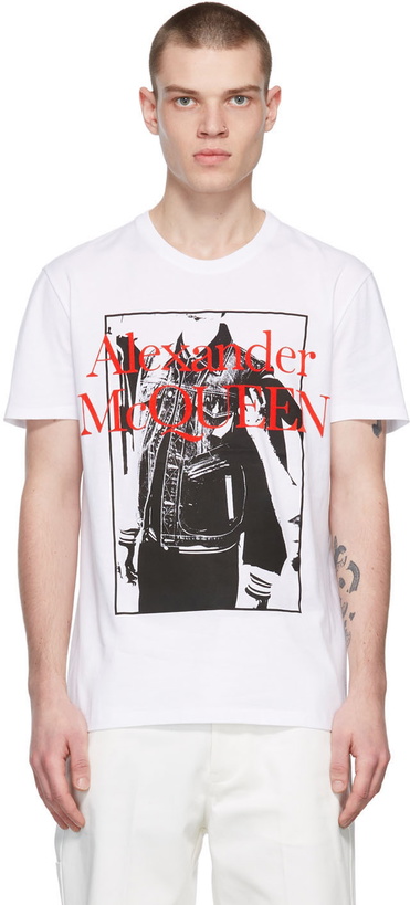 Photo: Alexander McQueen White Atelier Print T-Shirt