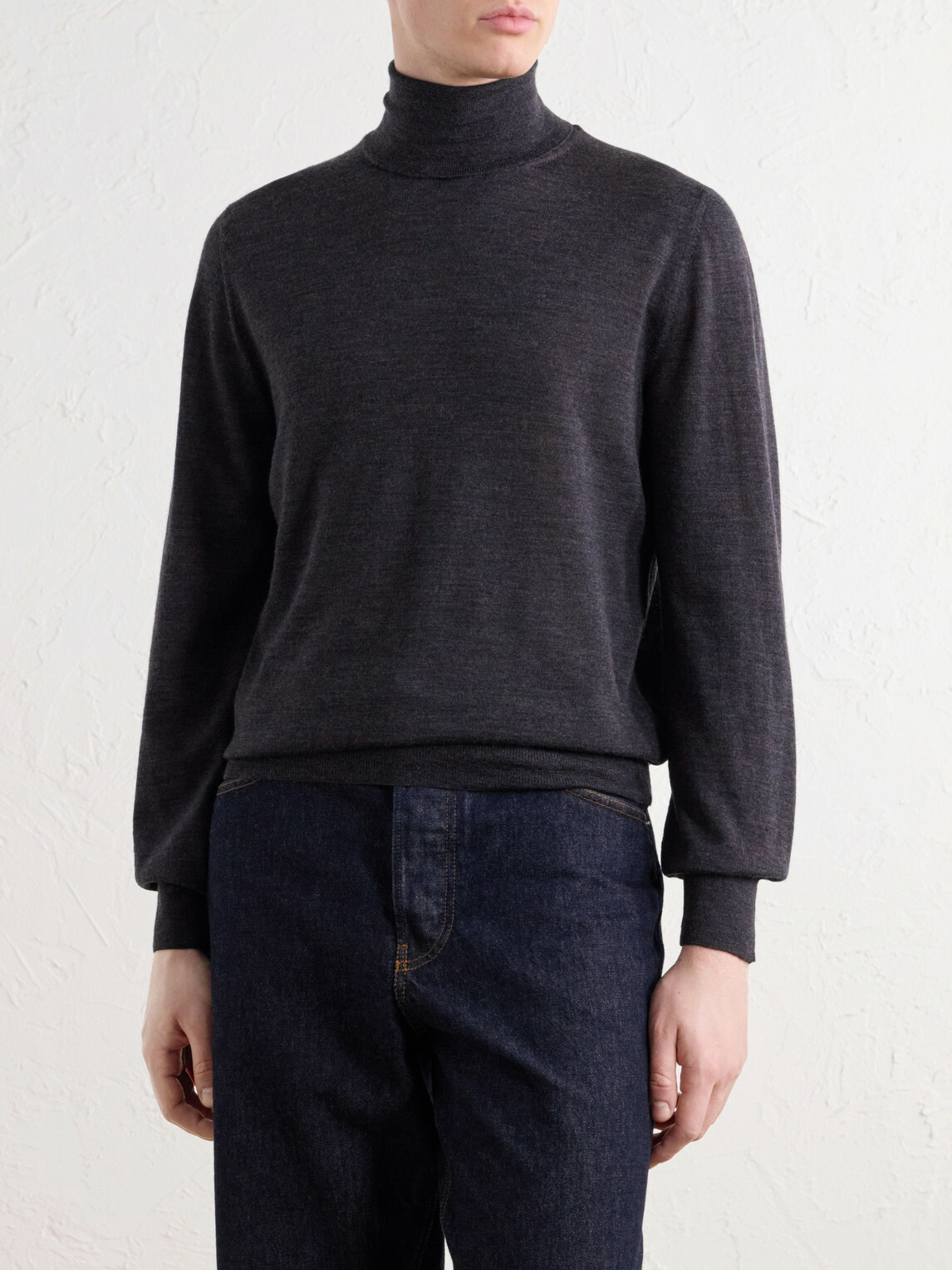 Canali - Wool Rollneck Sweater - Gray